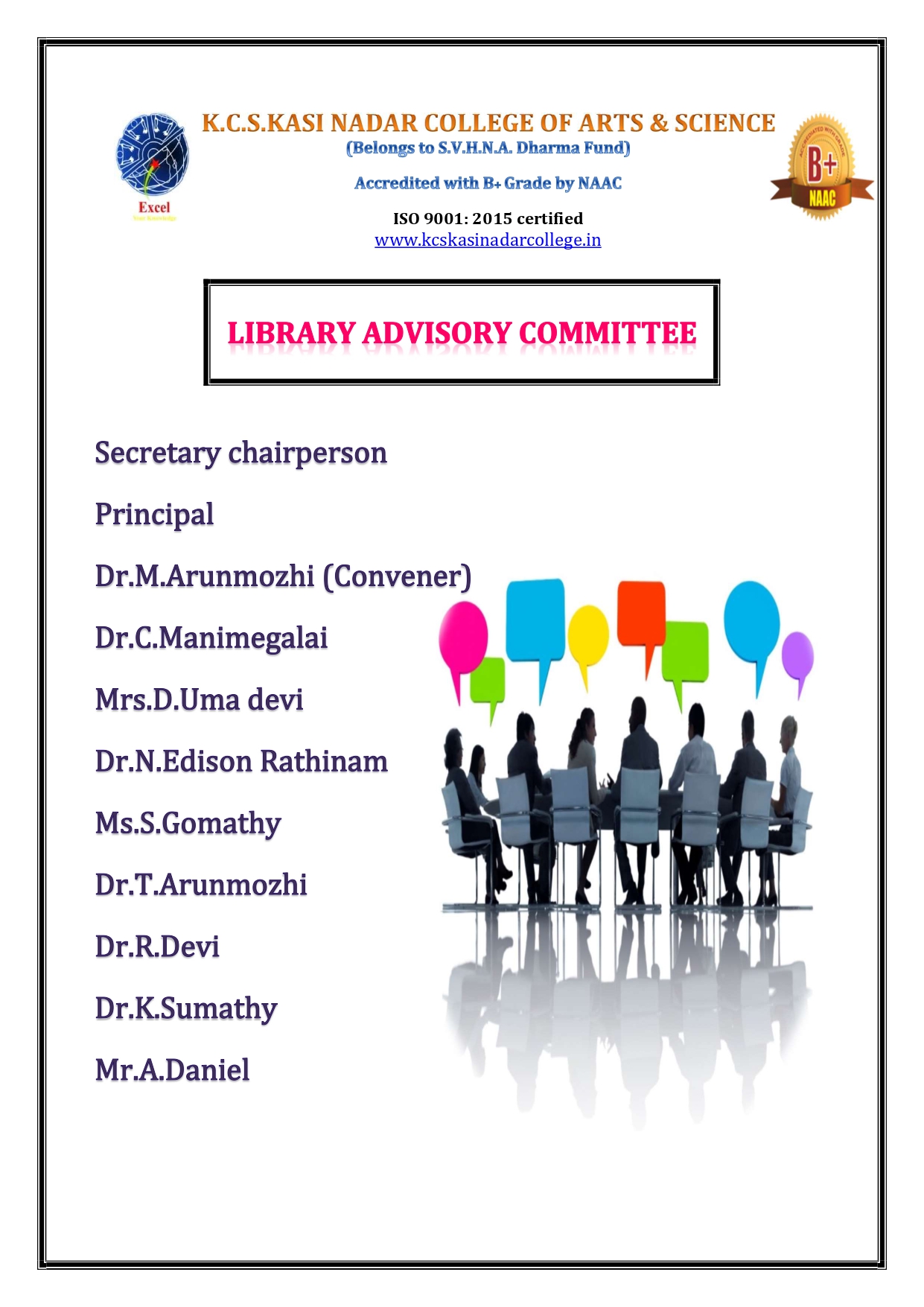 College Advisory Committee